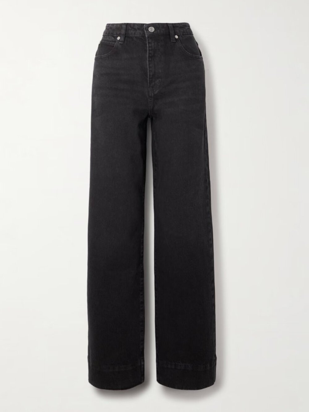 FRAME Streamline High Rise Straight Leg Jeans – Black; Size 31; NWT; $324 Retail